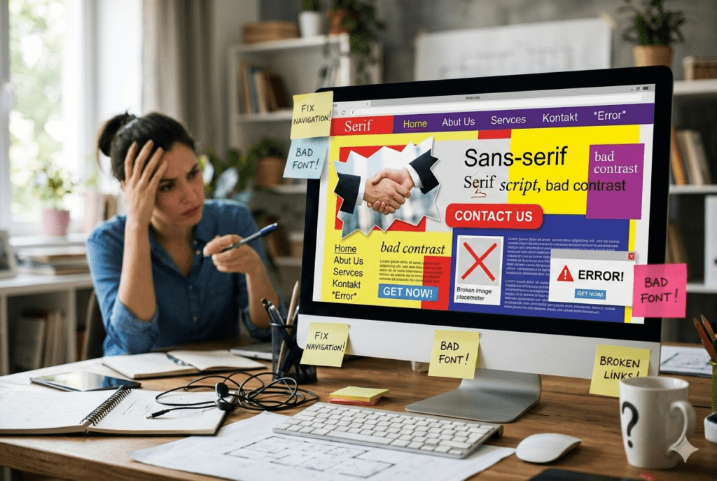 mistakes to avoide during website designing