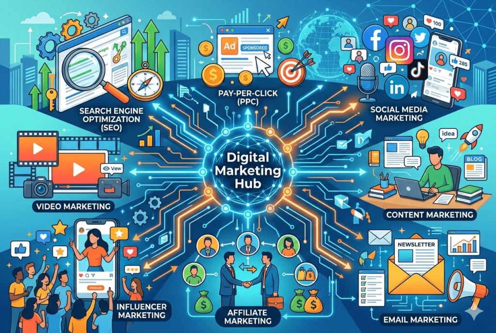 types of digital marketing